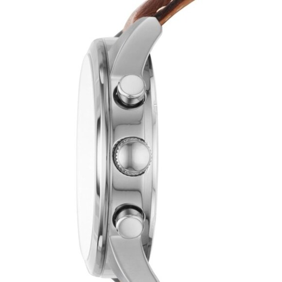 [Express Ship] Fossil Flynn Chronograph Brown Leather Watch - BQ2125 - $160 - Picture 7 of 7